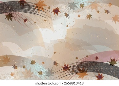 Outono deixa Maple Tree Plano de fundo de outono