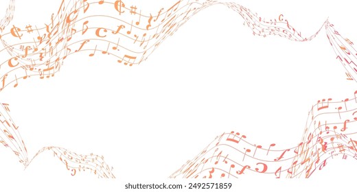 Autumn Leaves Music Notes Autumn Background