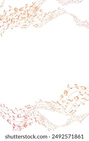Autumn Leaves Music Notes Autumn Background