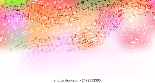 Autumn Leaves Music Notes Autumn Background
