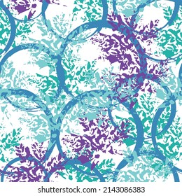 Autumn leaves. Natural autumn, fall seamless pattern. Bright autumn colors. Stylish decoration for social media, blog post, interior design.