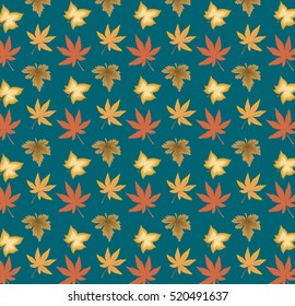 Autumn leaves on the background