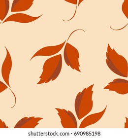 Autumn leaves orange background