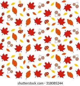 Autumn leaves pattern