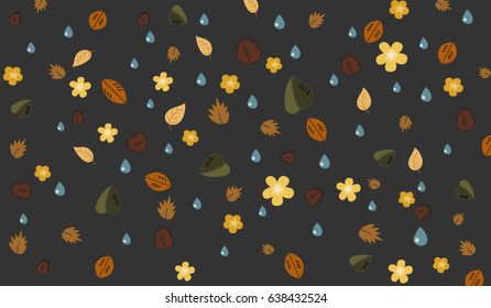 Autumn leaves pattern