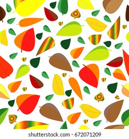 Autumn leaves pattern