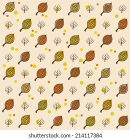 Autumn leaves pattern for design wrapping paper, scrap-booking, textiles, sites