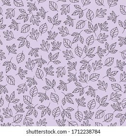 autumn leaves pattern illustration in vector, бесшовный паттерн листьев, autumn foliage pattern in vector