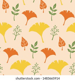 autumn leaves pattern of Japanese color