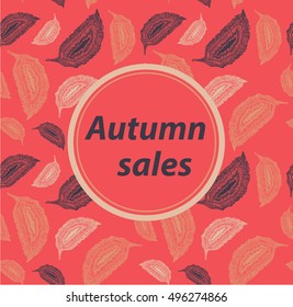 Autumn leaves pattern sales