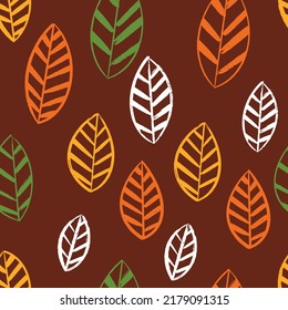  Autumn leaves pattern, seamless pattern with leaves, autumn, fall pattern
