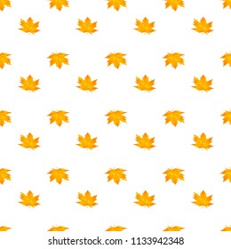 Autumn leaves pattern. Seamless pattern of maple leaves