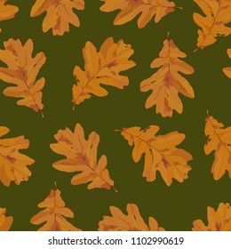 Autumn leaves Pattern Seamless Vector