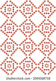 Autumn leaves pattern textile and background design vector art