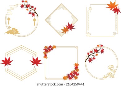 Autumn leaves autumn leaves plant fallen leaves decorative frame
