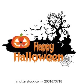 Autumn leaves pumpkins please -Halloween T-Shirt Design. Halloween Vector Graphic. Halloween T-Shirt illustration. Horns head devil t-shirt design. Beautiful and eye catching halloween vector