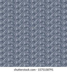 autumn leaves repeating pattern for fabrics, wallpaper