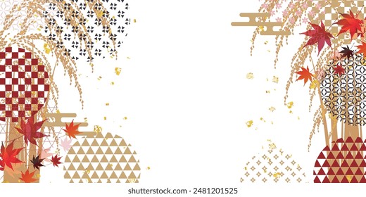 autumn leaves rice leaf autumn background
