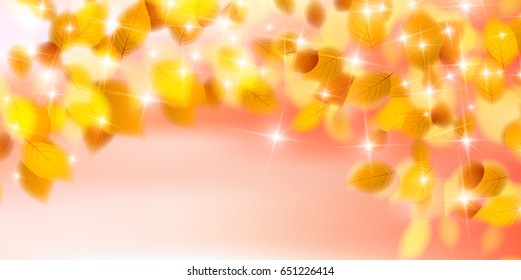 Autumn leaves scenery leaf background