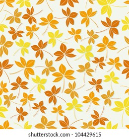 autumn leaves seamless background