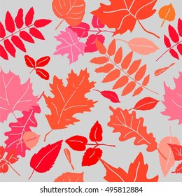 Autumn leaves. Seamless background.