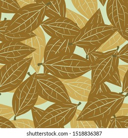 Autumn leaves. Seamless background. Pattern.