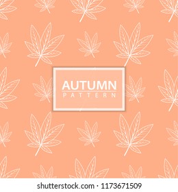 Autumn Leaves seamless pattern
