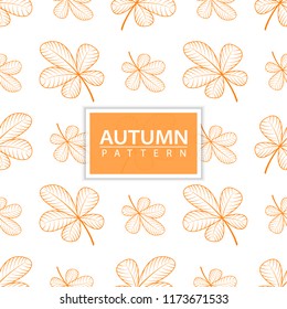 Autumn Leaves seamless pattern