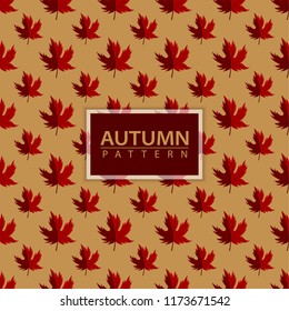 Autumn leaves seamless pattern