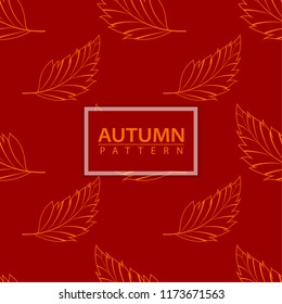 Autumn leaves seamless pattern