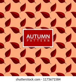 Autumn leaves seamless pattern