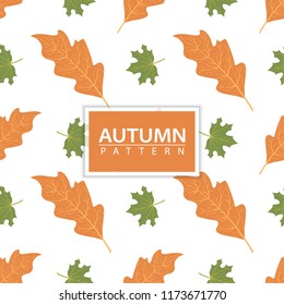 Autumn Leaves seamless pattern
