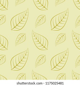 Autumn leaves seamless pattern