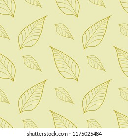 Autumn leaves seamless pattern