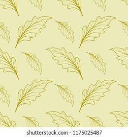 Autumn leaves seamless pattern