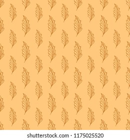 Autumn leaves seamless pattern