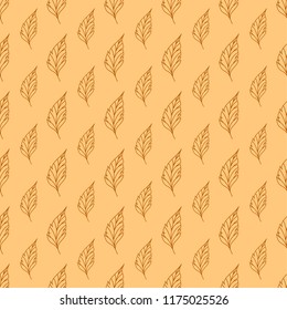 Autumn leaves seamless pattern