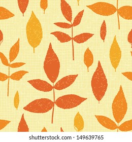 Autumn leaves seamless pattern