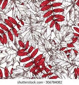 Autumn Leaves Seamless Pattern