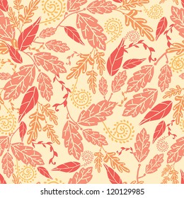 Autumn Leaves Seamless Pattern background
