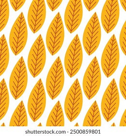 Autumn leaves seamless pattern design, fall texture, fall background, vector print, fall leaves