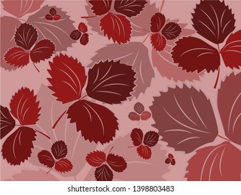 Autumn leaves, seamless pattern, endless background.