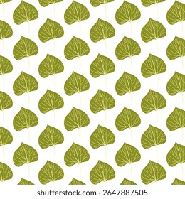 Patrón de hojas de otoño sin fisuras. Hojas de otoño de fondo. Ilustraciones planas del Vector botánico