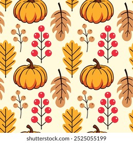 O outono Deixa O Padrão Perfeito, A Textura Vetorial Repetitiva