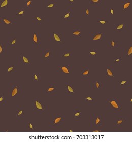 Autumn leaves seamless pattern. Vector background. Wrapping paper.