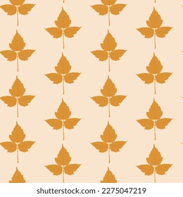 Autumn leaves seamless pattern wallpaper image