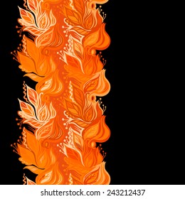 Autumn leaves seamless pattern-model for design of gift packs, patterns fabric, wallpaper, web sites, etc.