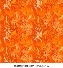 Autumn leaves seamless pattern-model for design of gift packs, patterns fabric, wallpaper, web sites, etc.