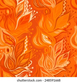 Autumn leaves seamless pattern-model for design of gift packs, patterns fabric, wallpaper, web sites, etc.