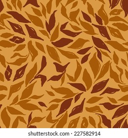 autumn leaves seamless vector background